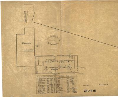 DI16. Plan de l atelier principal de construction de machines – 1929   89 x 74cm   Fonds Leon Plaetens